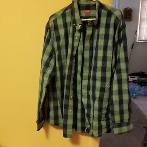 Izod long-sleeve, collared, button-up shirt